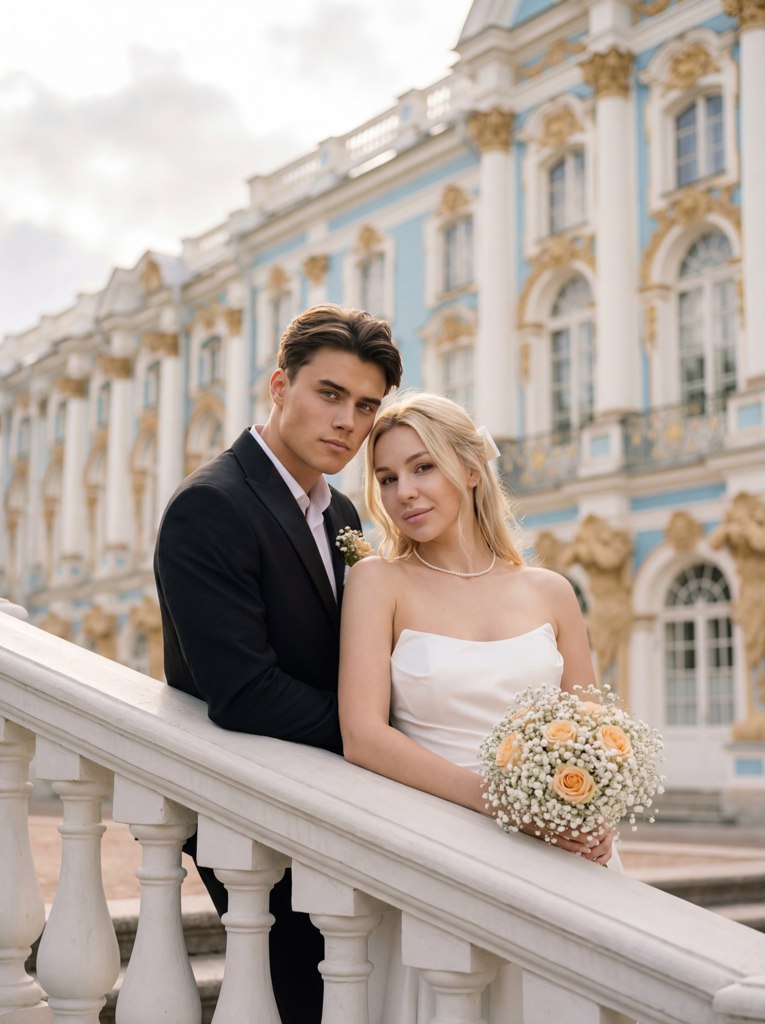 Фотосессии в Пушкине: создайте уникальные образы с нейросетью — пример результата